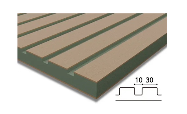 adding ribbed MDF wall panels